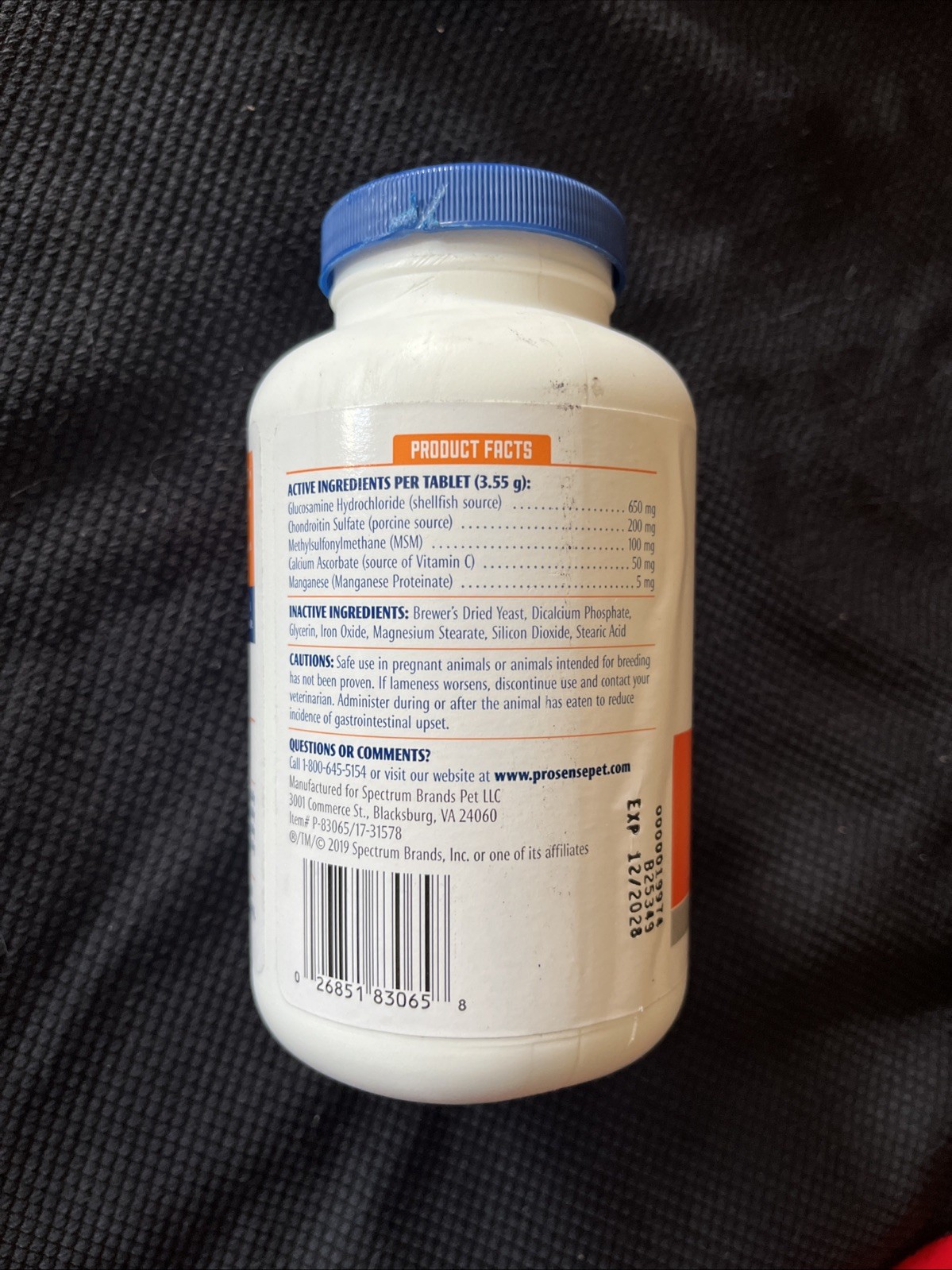 ProSense Advanced Strength HIP & JOINT SOLUTIONS 650MG 60 CHEWABLE TABLETS 12/28