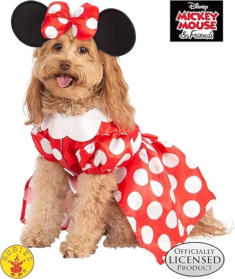 Rubies Minnie Mouse Disney Classic Halloween Birthday Party Dog Cat Pet Costume