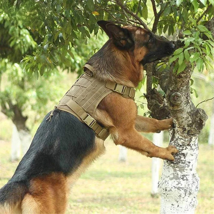 Tactical Dog Vest US Working Dog Military Harness with Handle No-pull Large