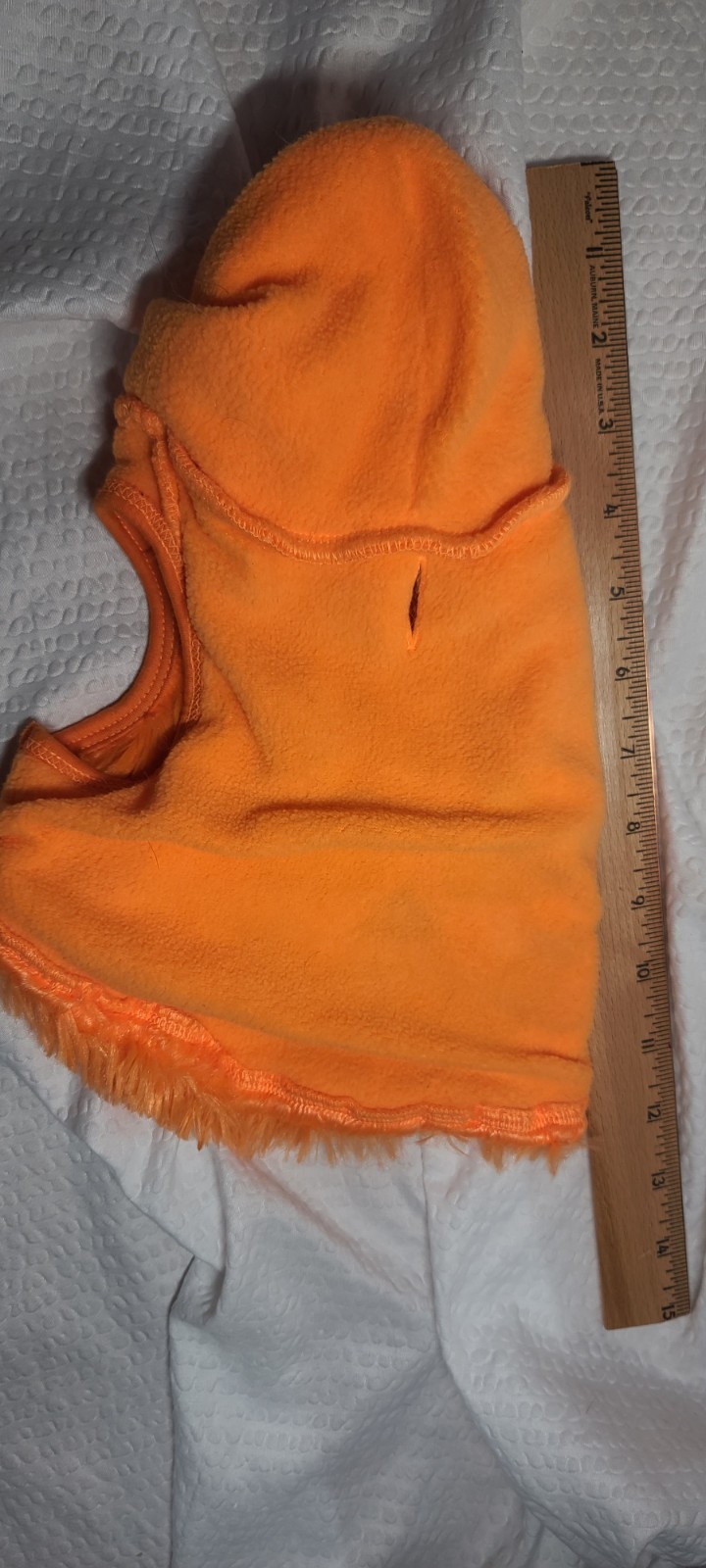 2 Xtra Small Dog Cat Sherpa Halter Collar Faux Suede Pumpkin Costume Plushie