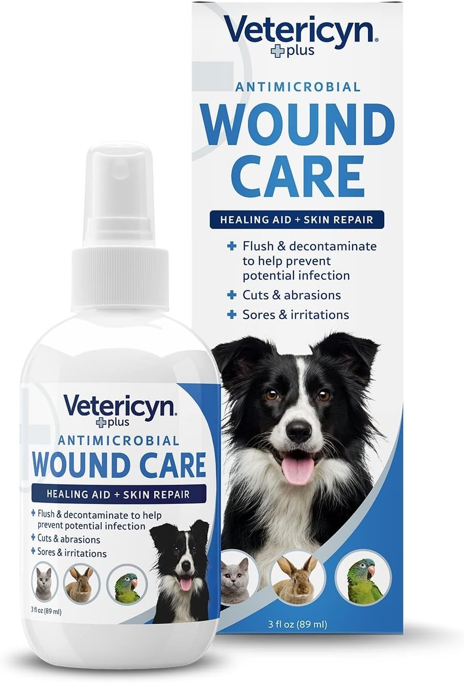 Plus Dog Wound Care Spray | Healing Aid and Skin Repair, Clean Wounds, Reliev…
