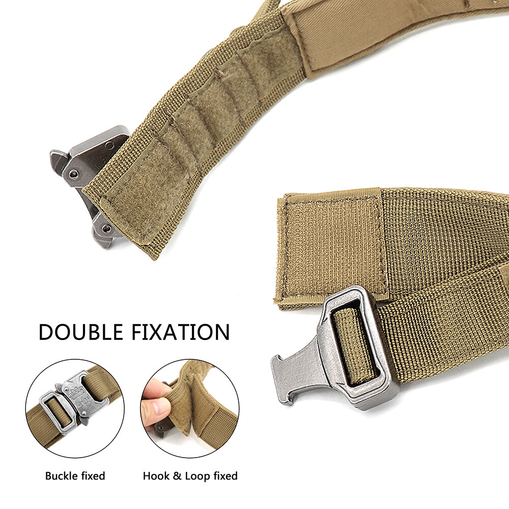 Tactical Dog Collar Military Training With Leash Heavy Duty Metal Buckle M L XL