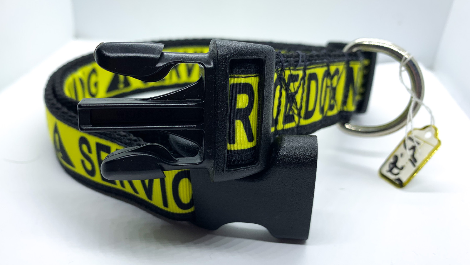 Service Dog in Training Collar 1″ Adjustable Service Dog Gear Dog Collar