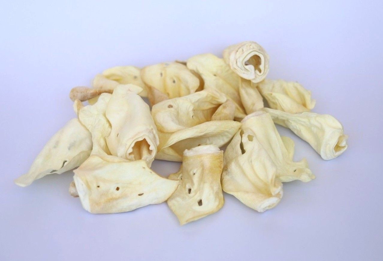 All Natural Beef Cow Ears DOG Treats 100 count Natural Flavor