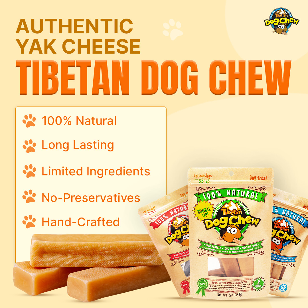 Yak Cheese CHEWS for SMALL DOGS – 15pc, Natural and Easily Digestible Dog Treats