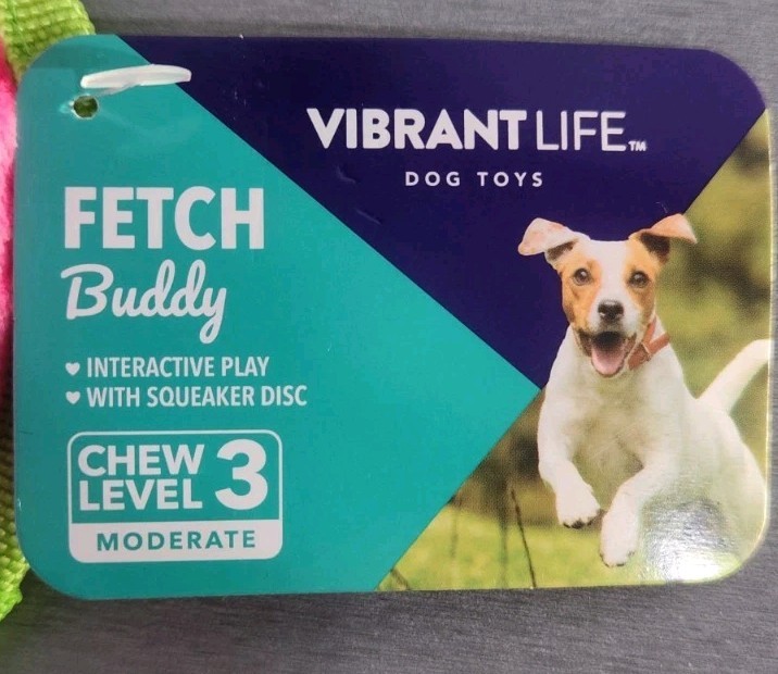 Lot of 12 Vibrant Life Fetch Buddy Squeaker Disc Dog Toy