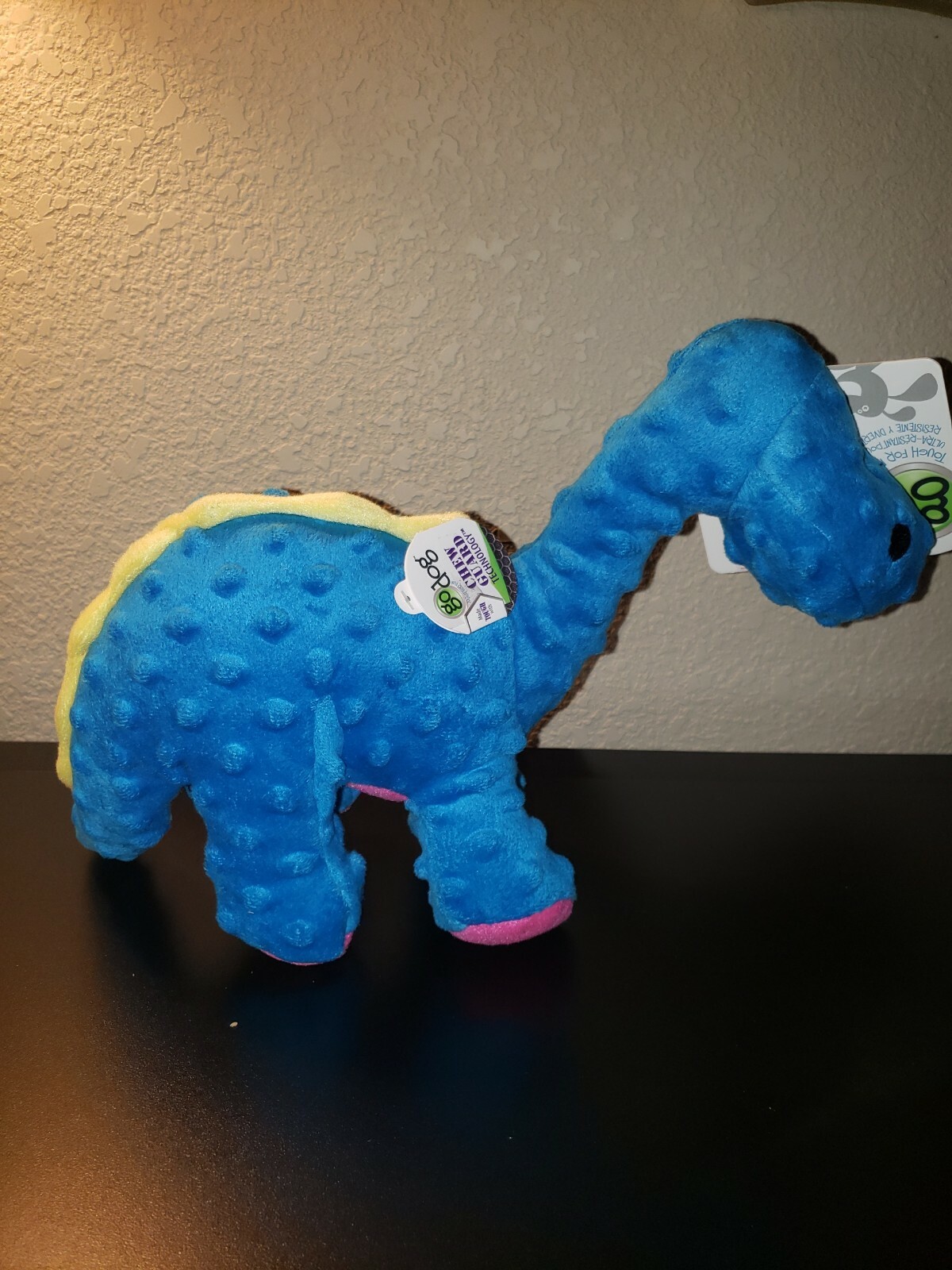 GoDog Dinos Bruto Blue with Chew Guard, Large