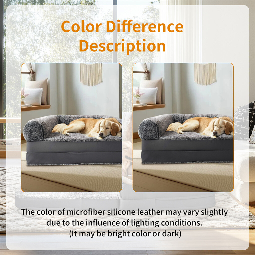 180cm XXXL Foldable Human Dog Bed Orthopedic Dog Sofa Bed with Blostered Pillow
