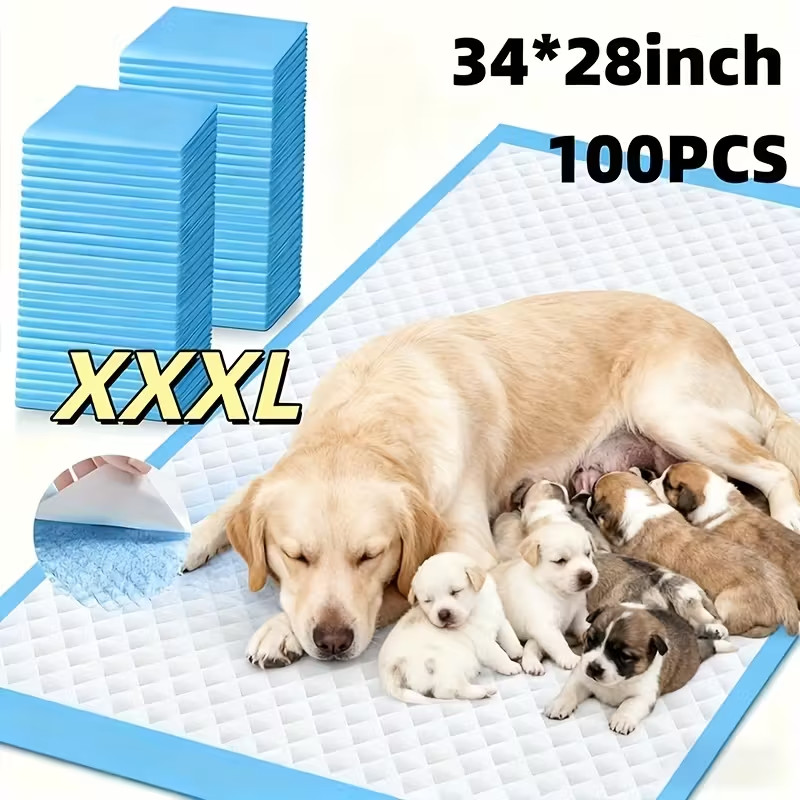 XXXL Training Pads Pet Pads – Thickened Disposable Pee Pads for Cats and Dogs