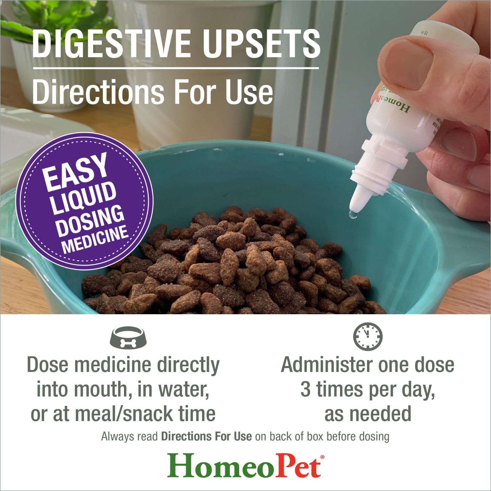 Natural Digestive Support for Dogs & Cats – Gentle, Safe Relief for Upsets, 15ml
