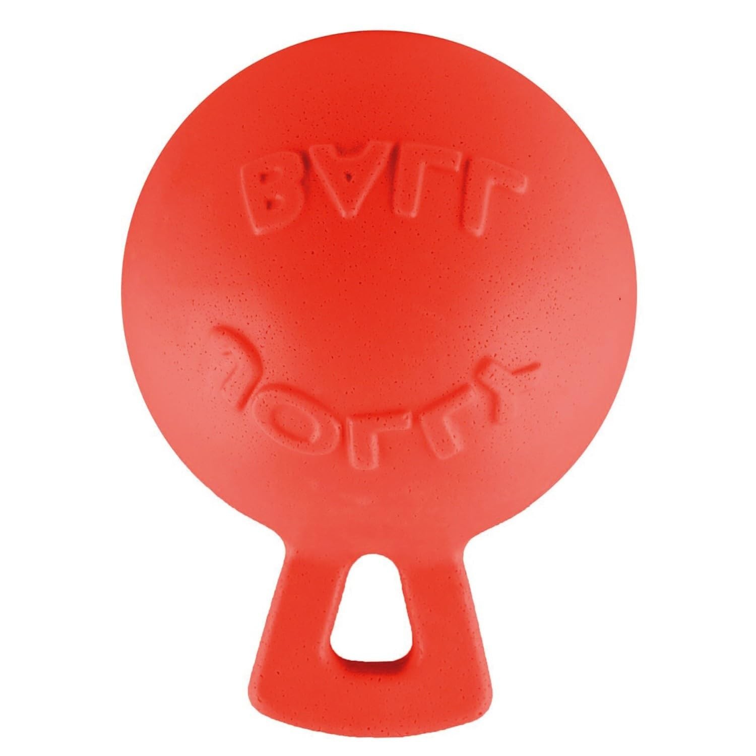 Jolly Pets Tug-n-Toss Heavy Duty Dog Toy Ball with Handle, 8 Inches/Large, Re…