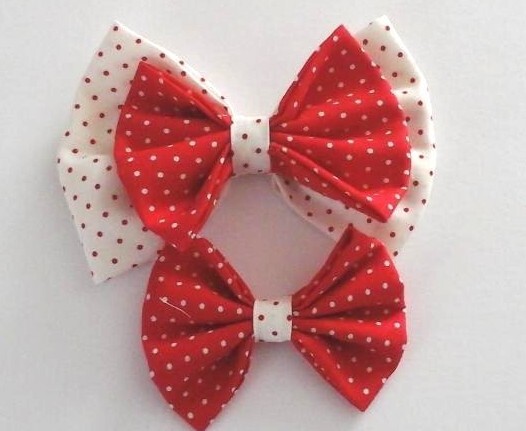 DOG HARNESS DRESS RED AND WHITE DOTS NEW HANDMADE FREE SHIPPING