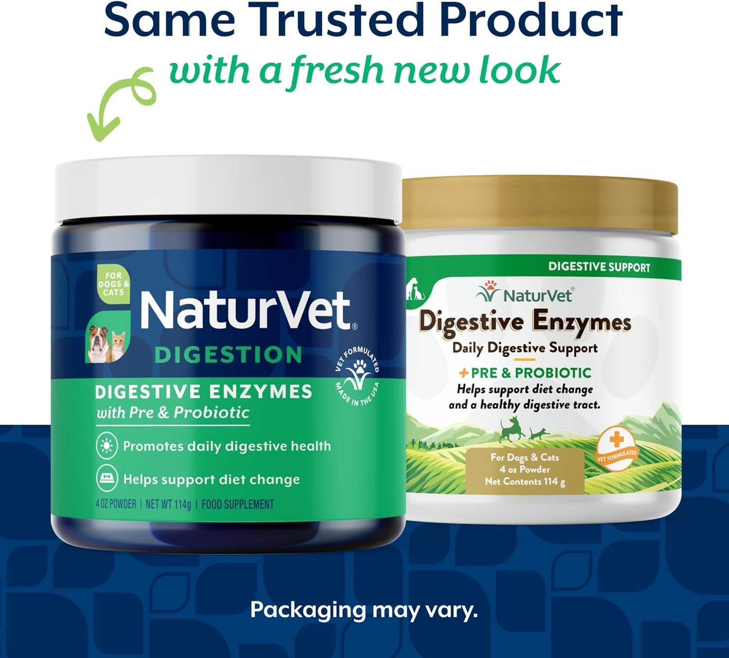 NEW NaturVet Digestive Enzymes Plus Pre & Probiotic Powder 4oz bb 03/28 DOG/CAT