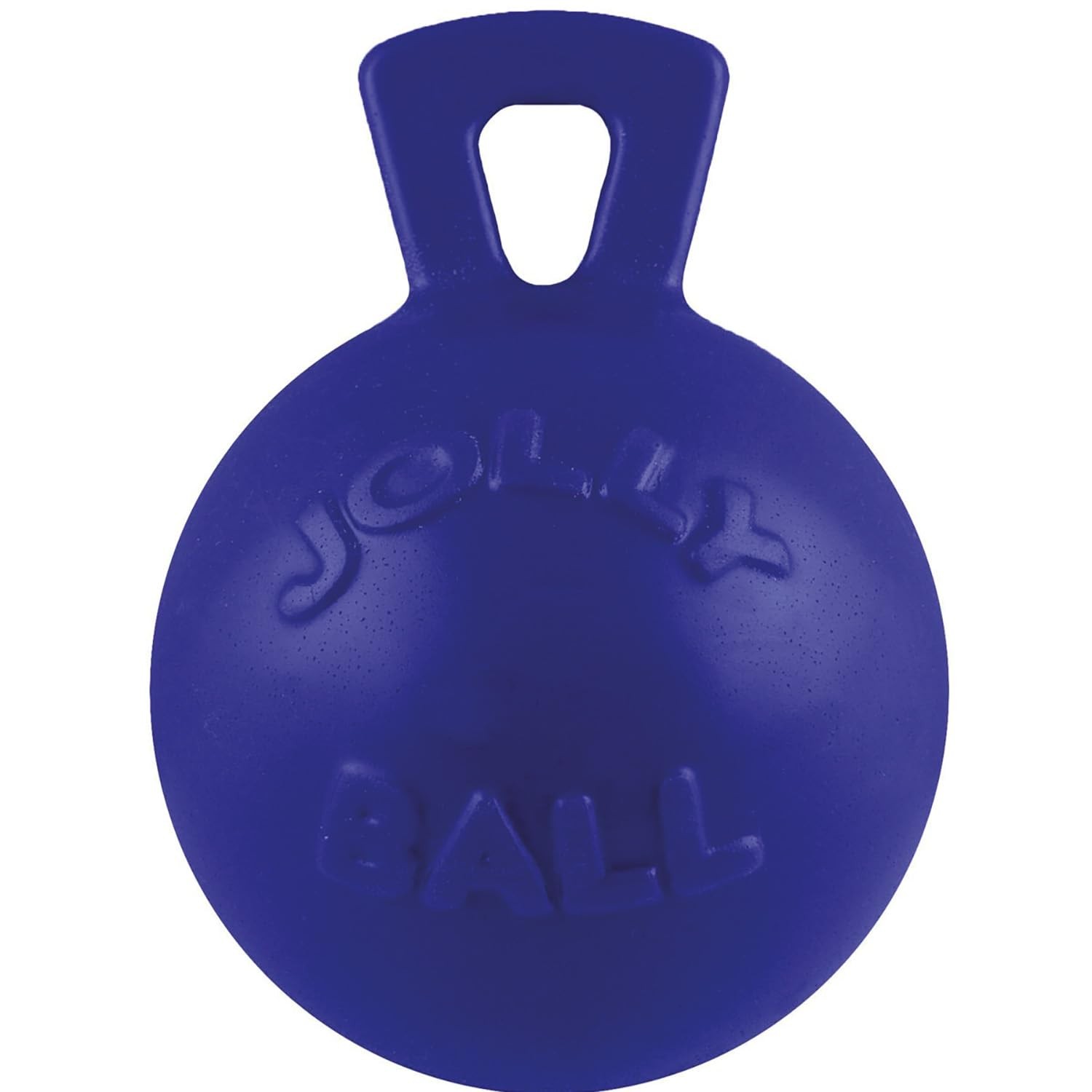 Jolly Pets Tug-n-Toss Heavy Duty Dog Toy Ball with Handle, 8 Inches/Large, Re…