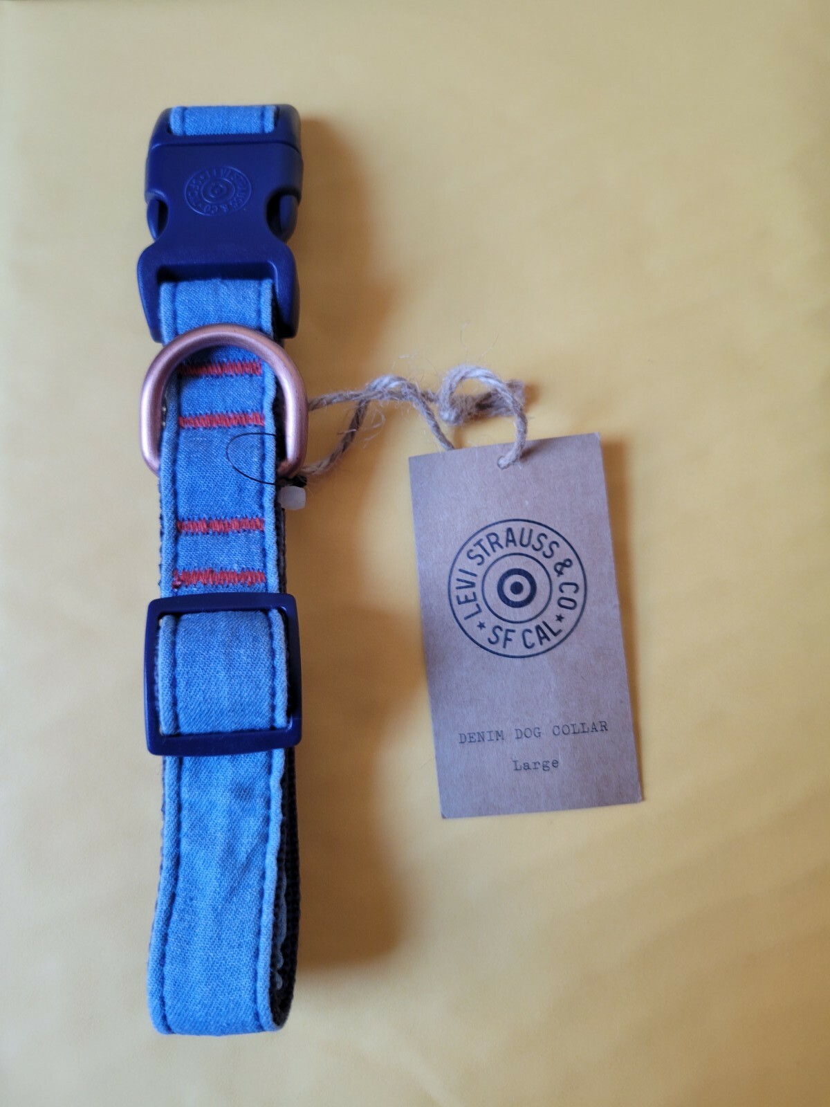 Brand New LEVI’S X TARGET BLUE DENIM Dog Collar, XS,S, M, L, XL