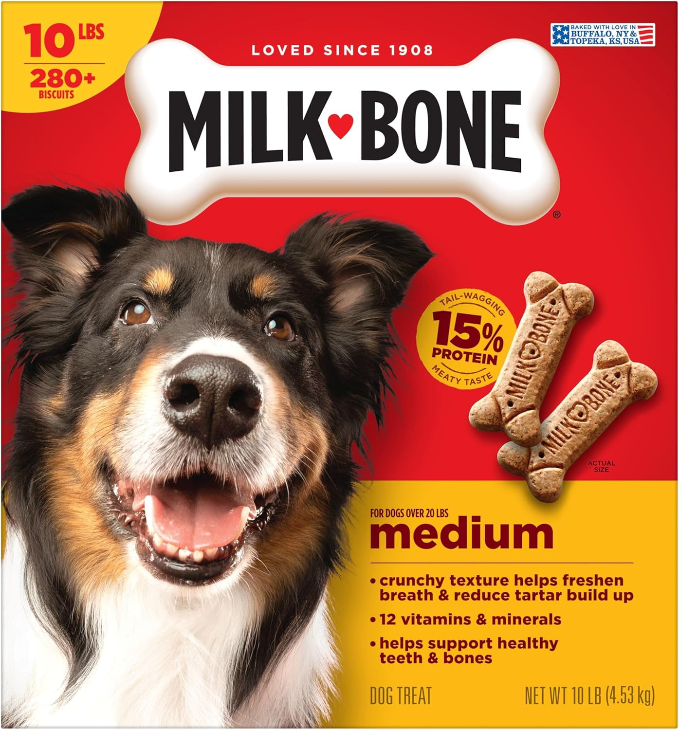 Original Dog Treats Biscuits for Medium Dogs, 10 Pound