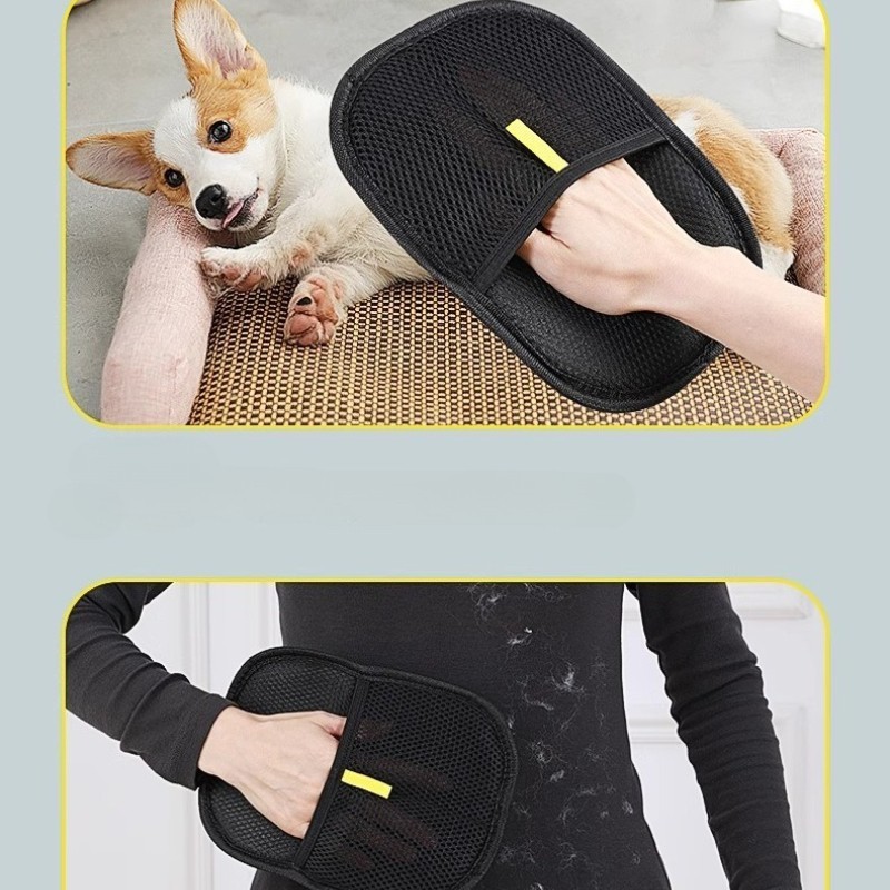 2-Pack Glove Cat Grooming Gloves Cat Hair Remover 2025 New Pet Dog Hair Remover