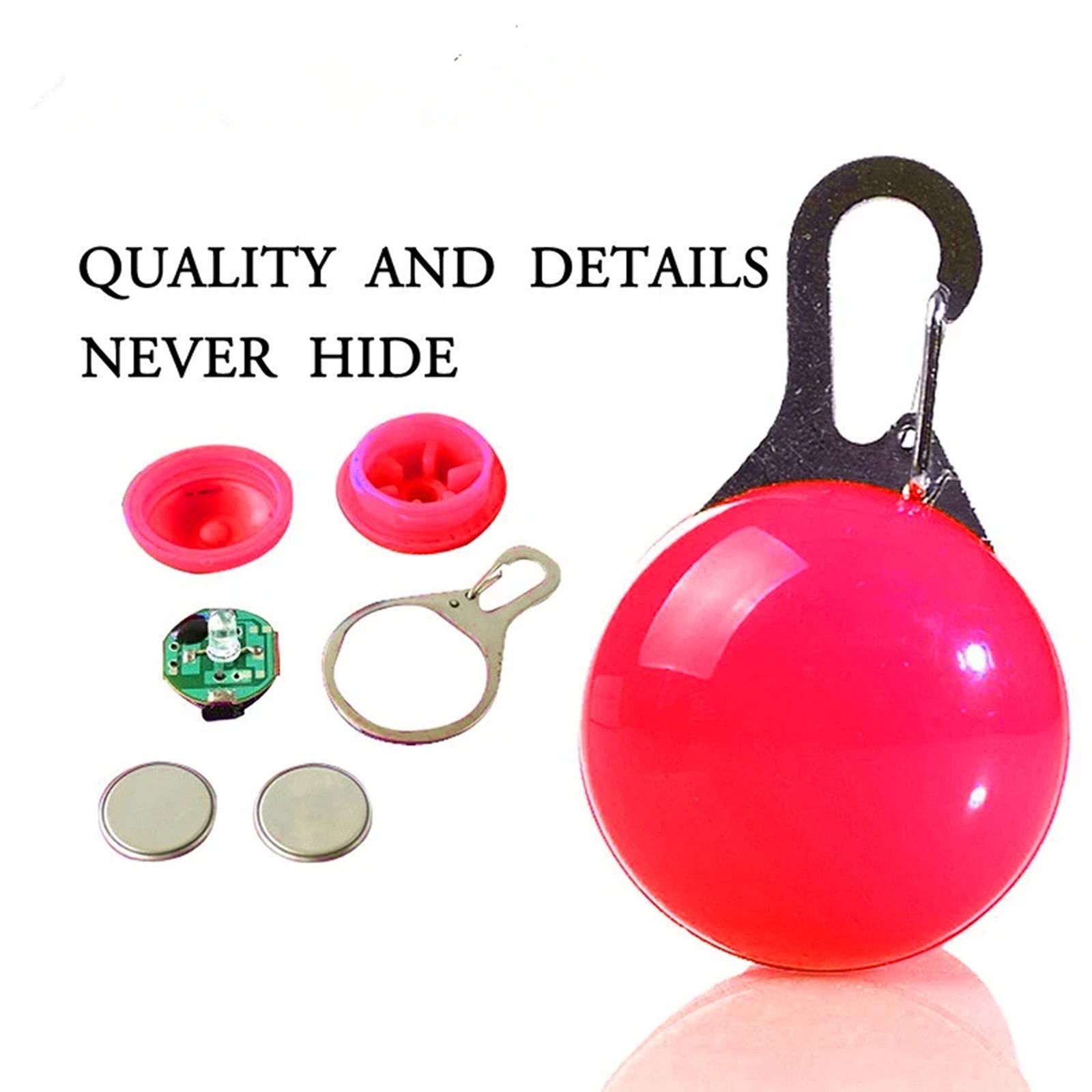 USB Rechargeable LED Dog Collar w/ Pendant – Glowing Safety for Small Dogs & Cat