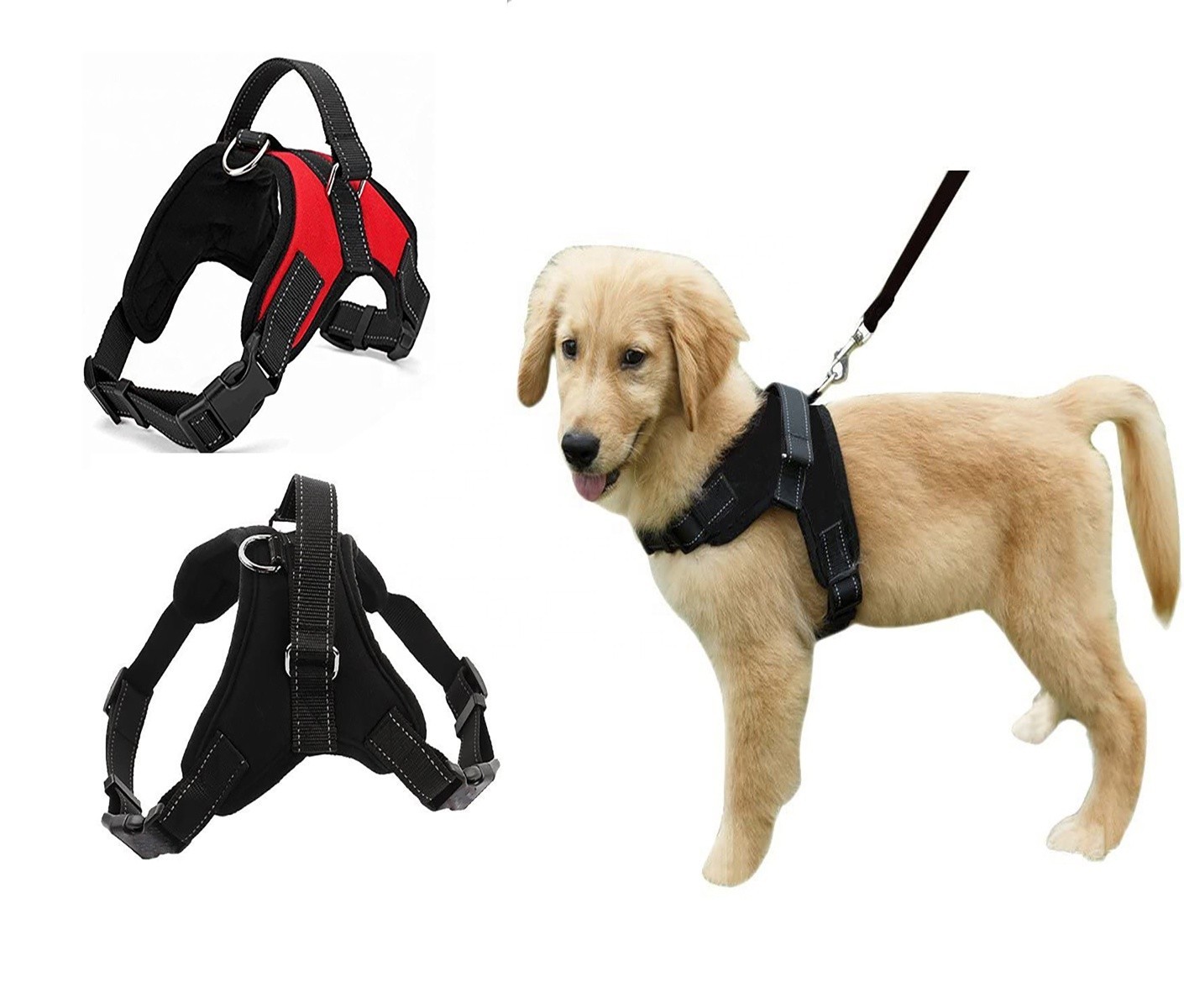 Dog Harness Quick Release Vest Pet XS-XL Harness Nylon Material Breathable