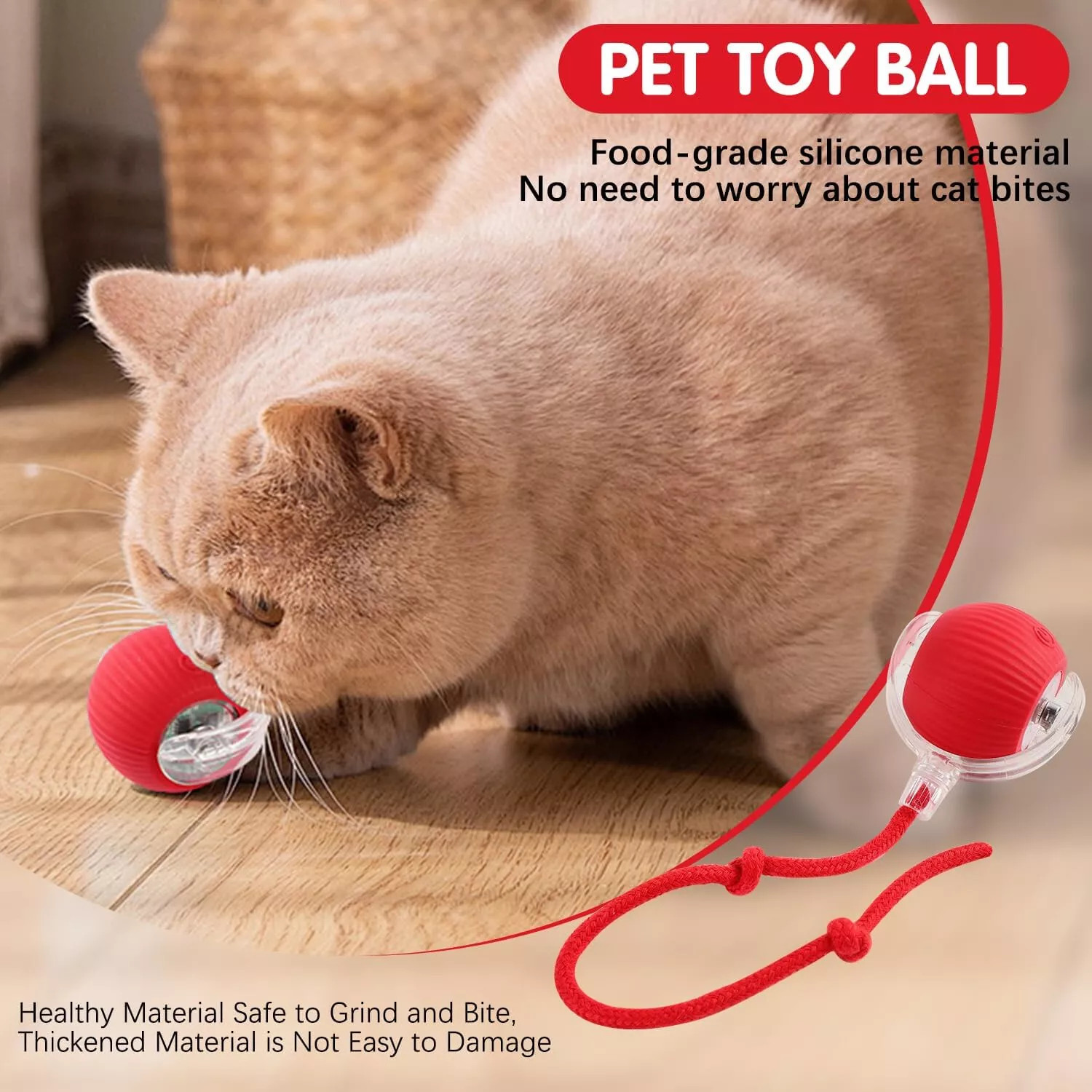 Automatic Rolling Ball Smart Cat Dog Toy Electric Pet Self-moving Kitten lot