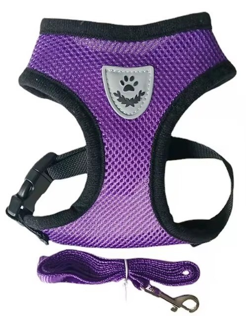 Cat Dog Pet Harness Adjustable Control Vest Dogs Reflective S M L XL Leash
