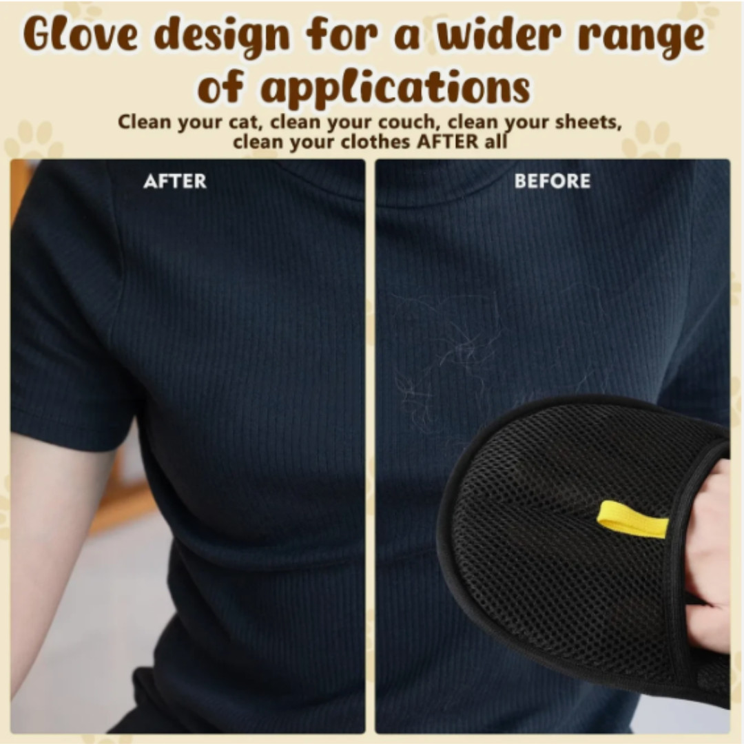2-Pack Glove Cat Grooming Gloves Cat Hair Remover 2025 New Pet Dog Hair Remover
