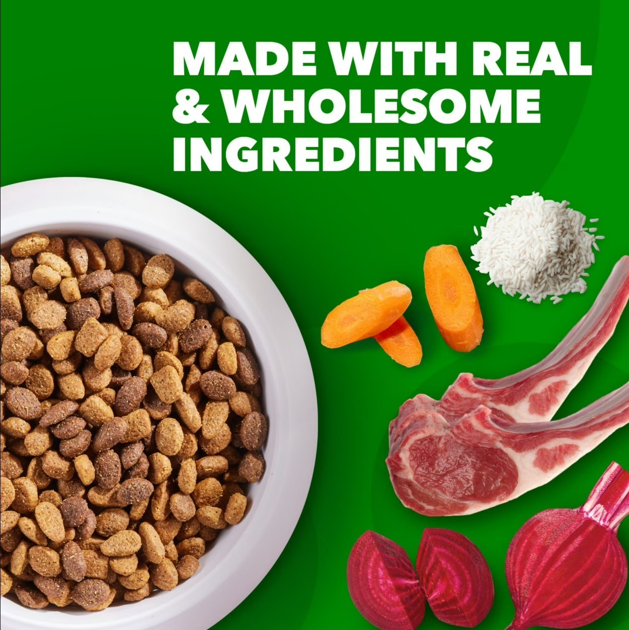 Iams Proactive Health Minichunks Dry Dog Food With Real Lamb & Rice, 30 Lb. Bag