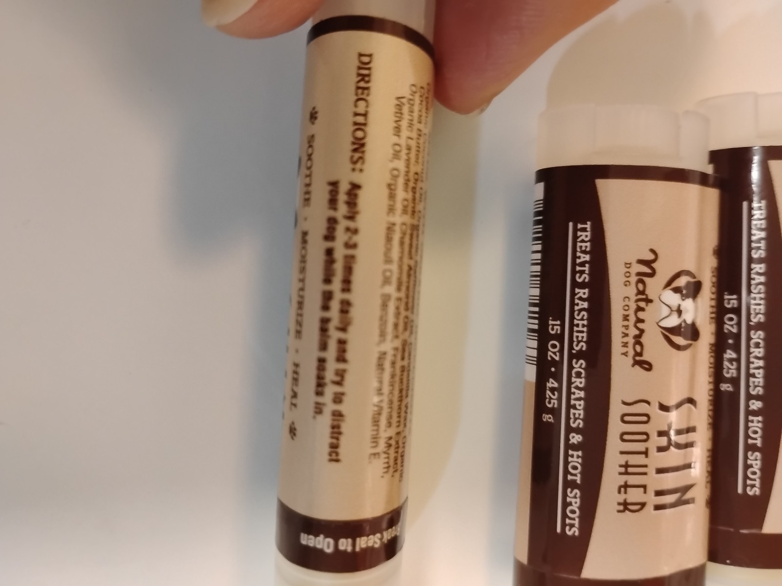 LOT of 7. Natural Dog Company Organic ingredients Skin Soother Healing Balm