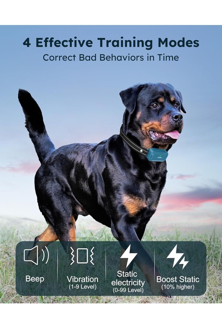 Jugbow Dog Shock Collar 2 Dogs – 3300FT Dog Training Collar w/ Remote Waterproof