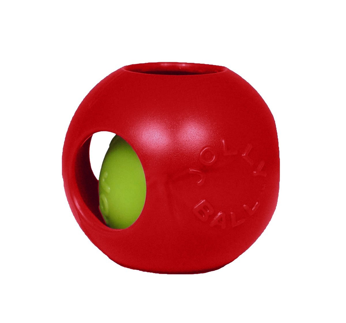 Jolly Pets 6 Inch Medium Teaser Ball Dog Toy for Fetch and Puzzle Fun
