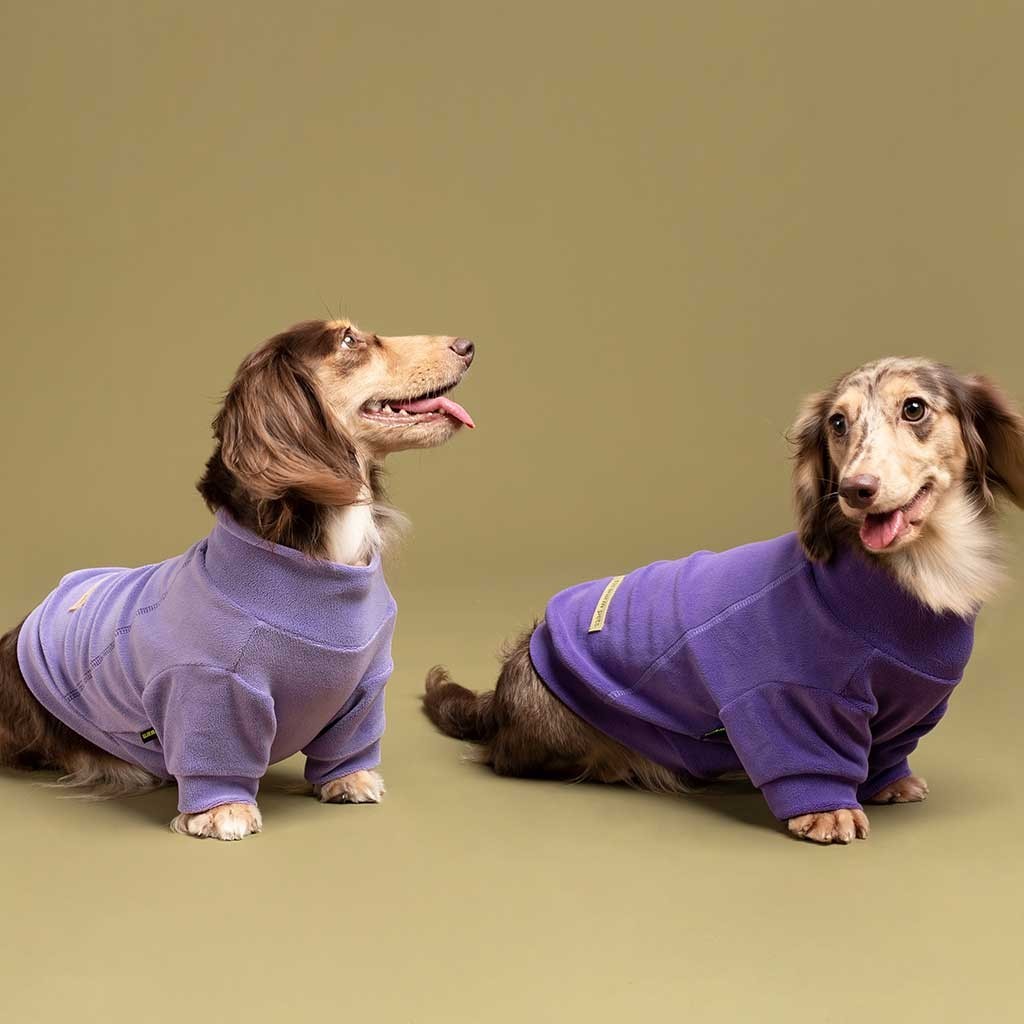 Fitwarm 3 Pack Luxury Fleece Dog Turtleneck Sweaters Pink / Purple XS–L NEW