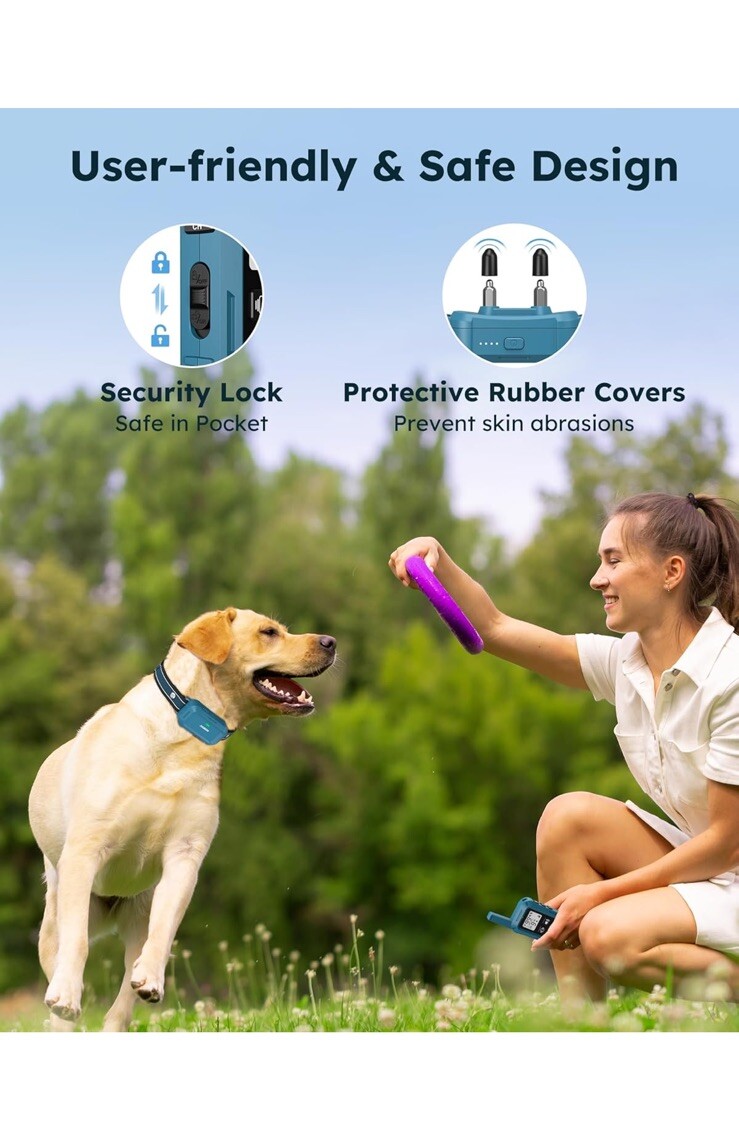 Jugbow Dog Shock Collar 2 Dogs – 3300FT Dog Training Collar w/ Remote Waterproof