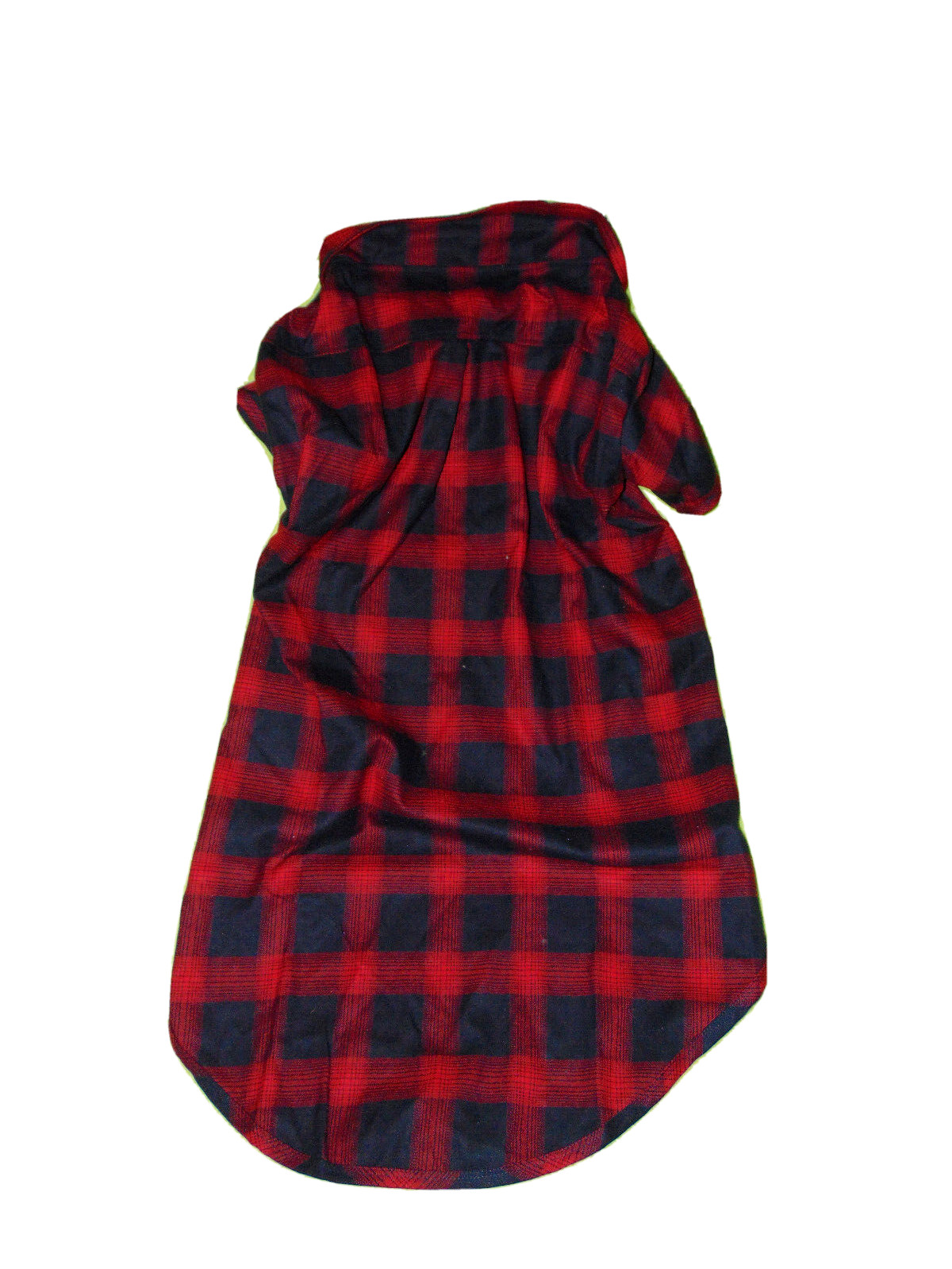 NEW 5XL Extra Large Flannel Dog Shirt Pet Jacket Red Black Plaid Snaps Coat