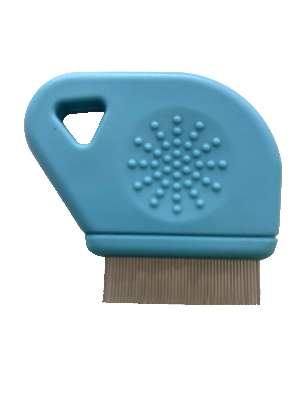 Pet Stainless Steel Flea Comb 1-inch & 1/2-inch teeth 2-PC Set for Dogs & Cats