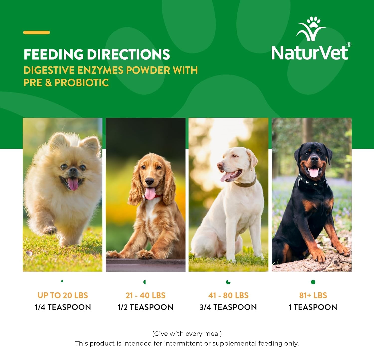 NaturVet DIGESTIVE ENZYMES PROBIOTICS Healthy Digestion for Dogs and Cats 8 oz