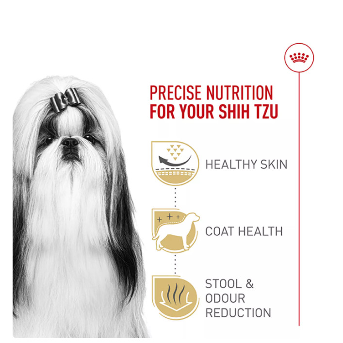 New w/ Royal Canin Shih Tzu Adult Dry Dog Food 10 lb Chicken Skin & Coat Formula