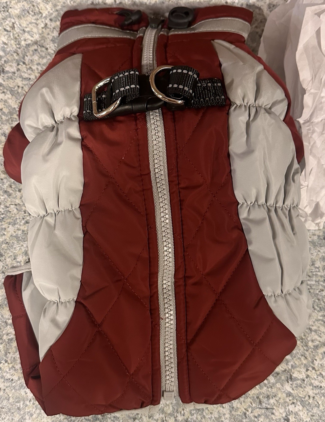 NWT SUNFURA Full Body Warm Fleece Interior Winter Dog Coat Jacket Small Dog Size