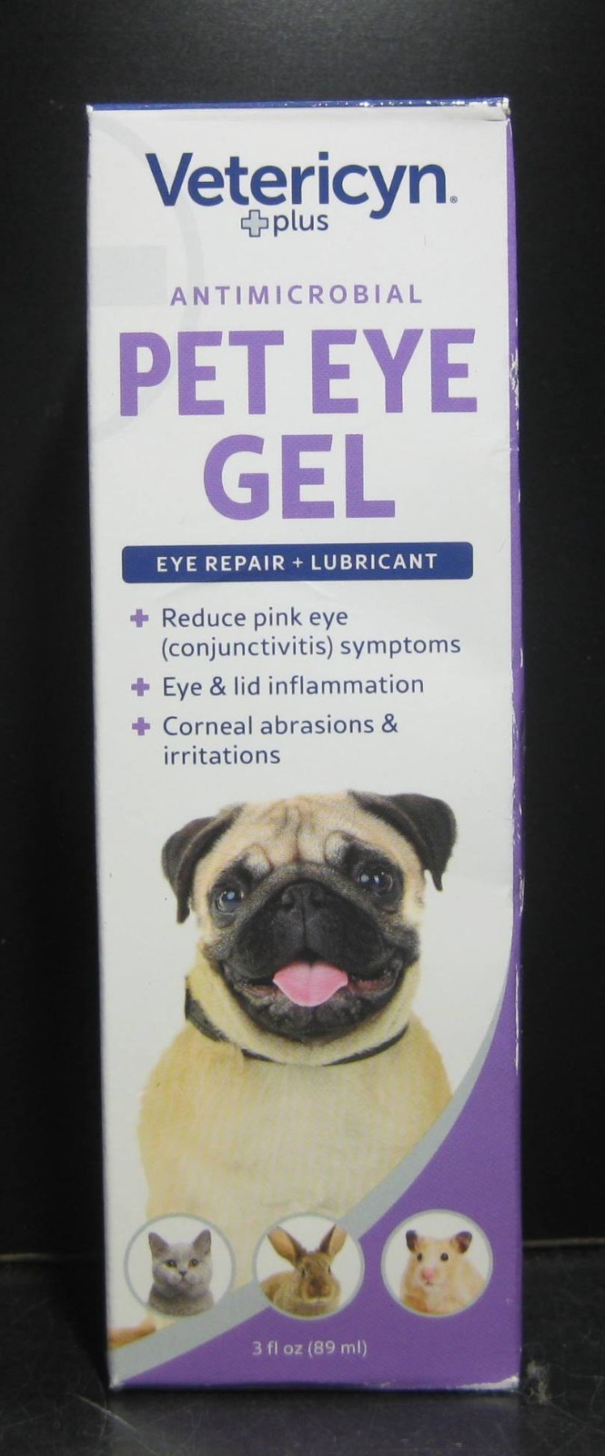 Vetericyn Plus Antimicrobial Pet Eye Gel Eye Repair + Lubricant 3 oz
