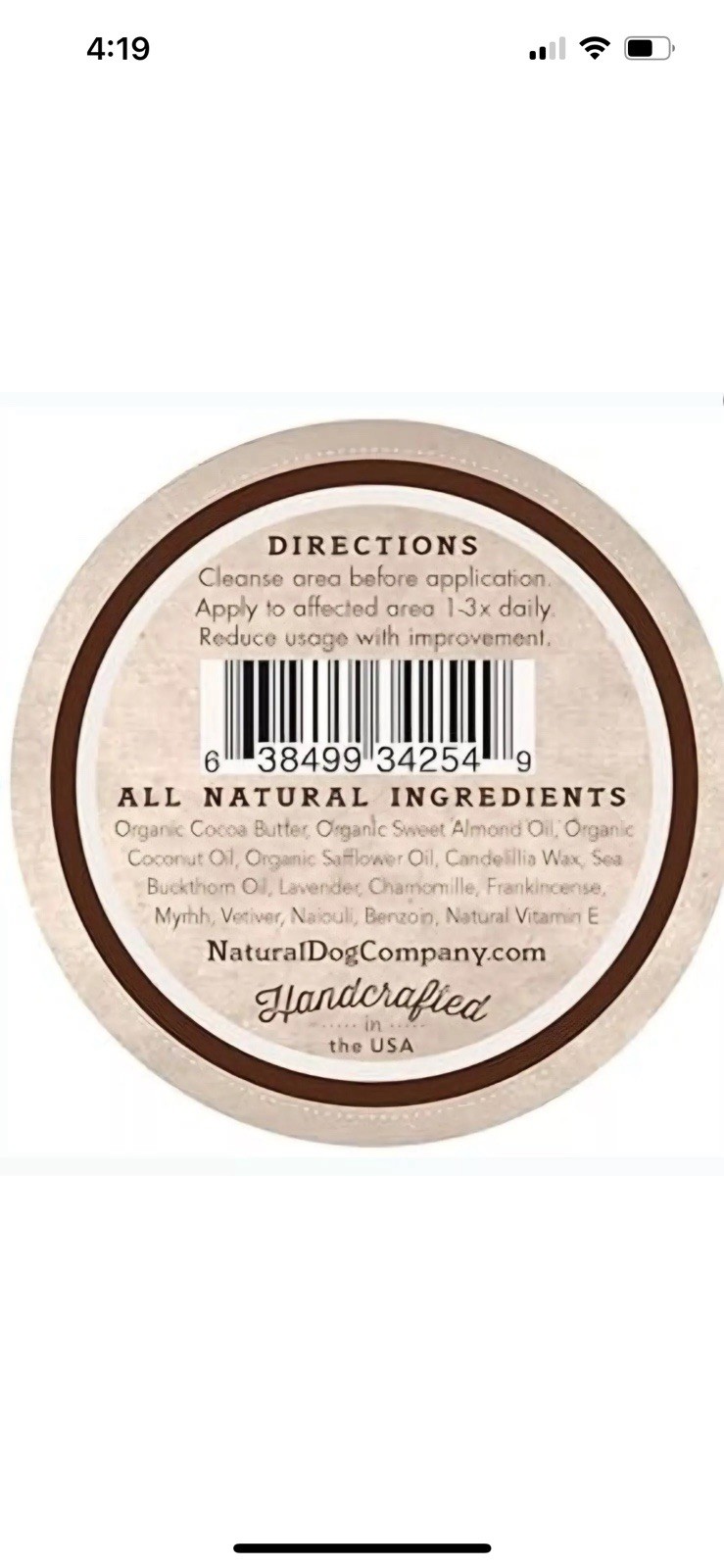 3 Pack. Natural Dog Company Skin Soother For Hot Spots Rashes Dry Skin 2oz