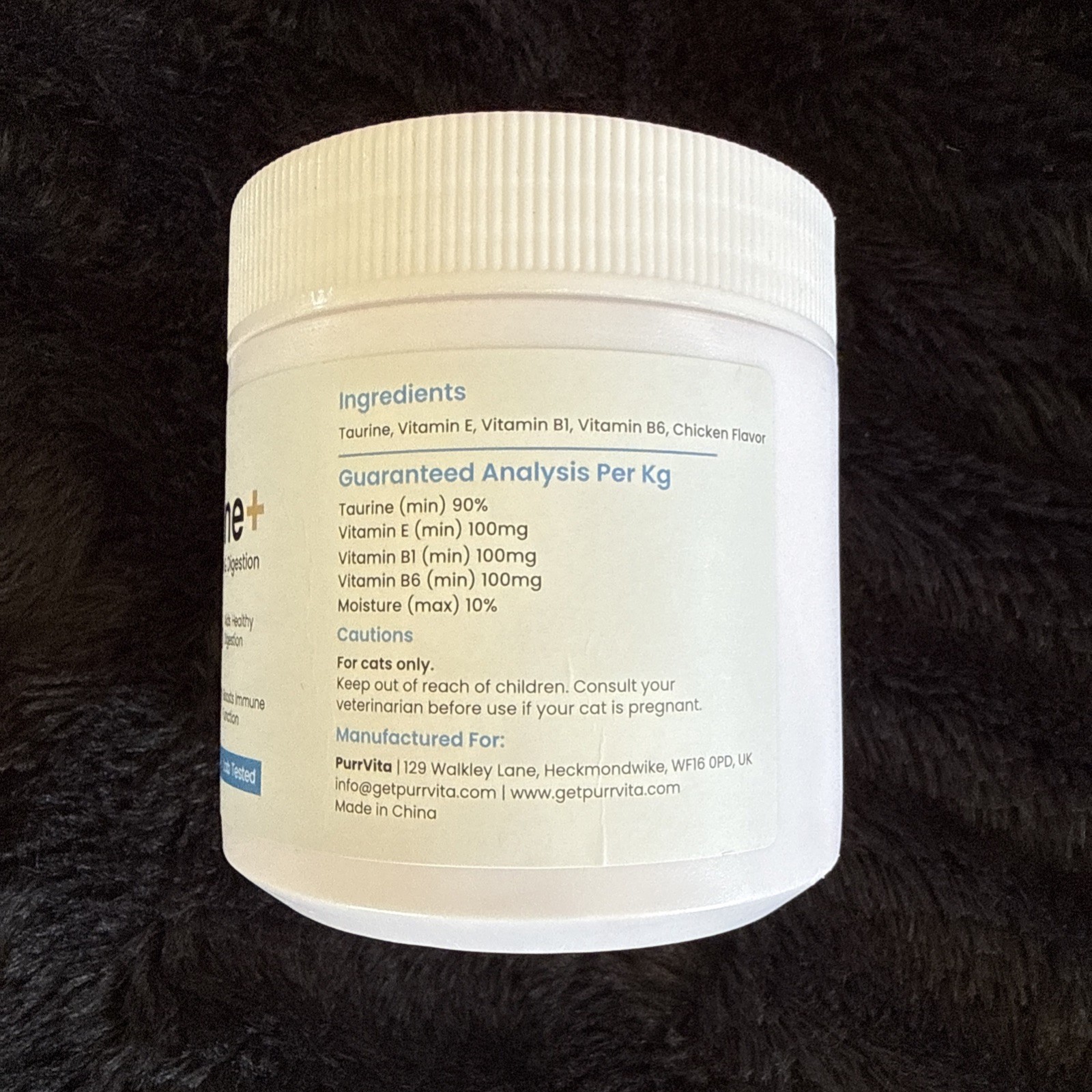 PurrVita Taurine Supplement for Cats – Supports Heart, Eyes & Immune Function