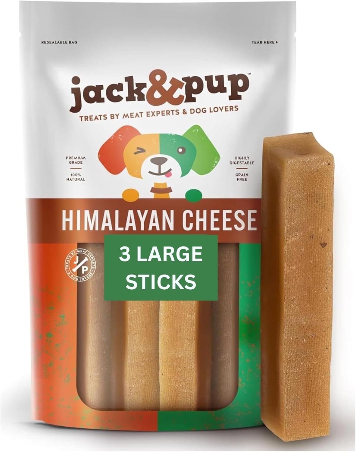 Jack&Pup Yak Cheese Himalayan Dog Chews | 9 Ounce (Pack of 1)