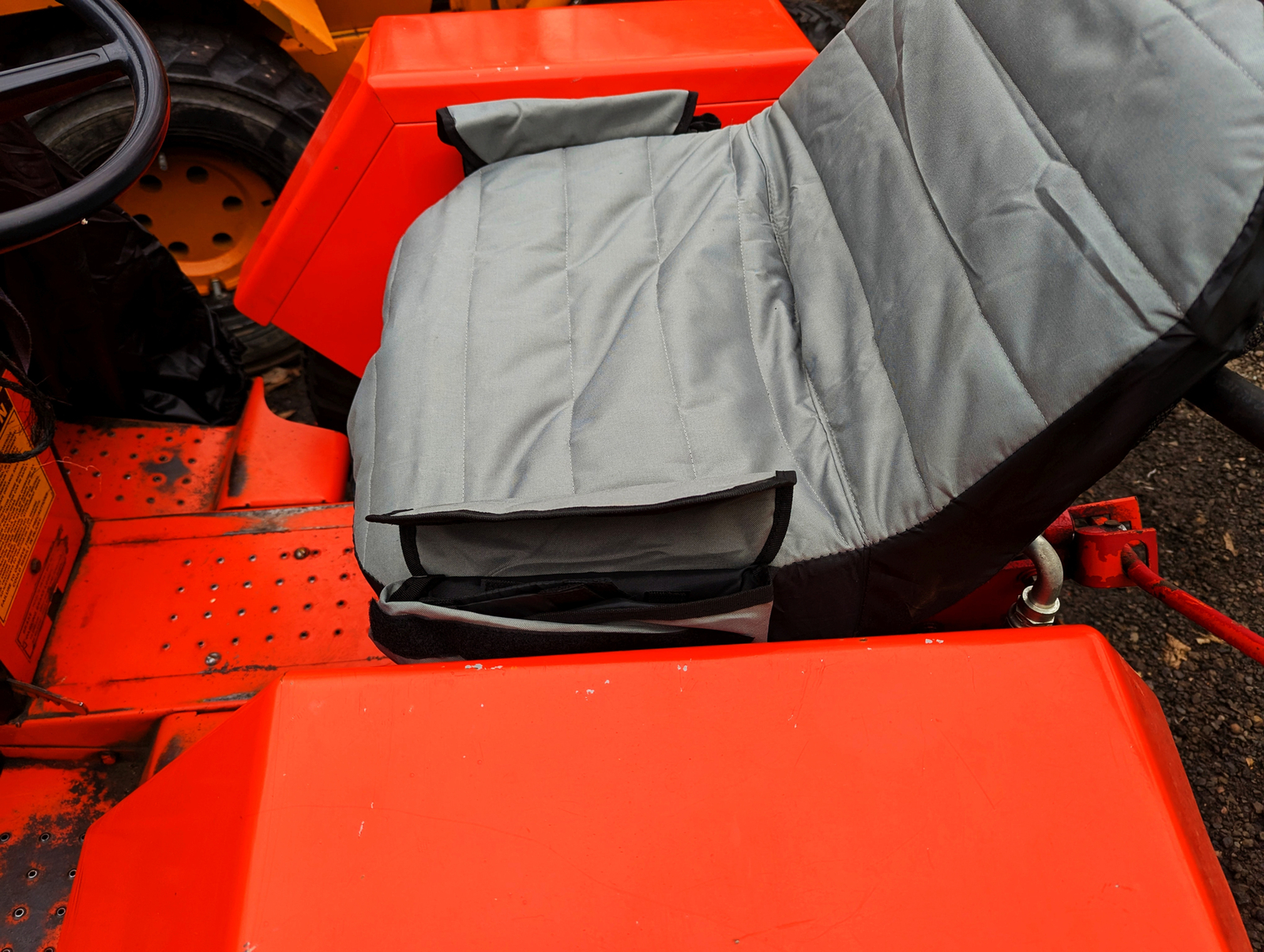 Lawn Mower Tractor Seat Cover Multiple Pockets & Storage Fits Most Medium & High