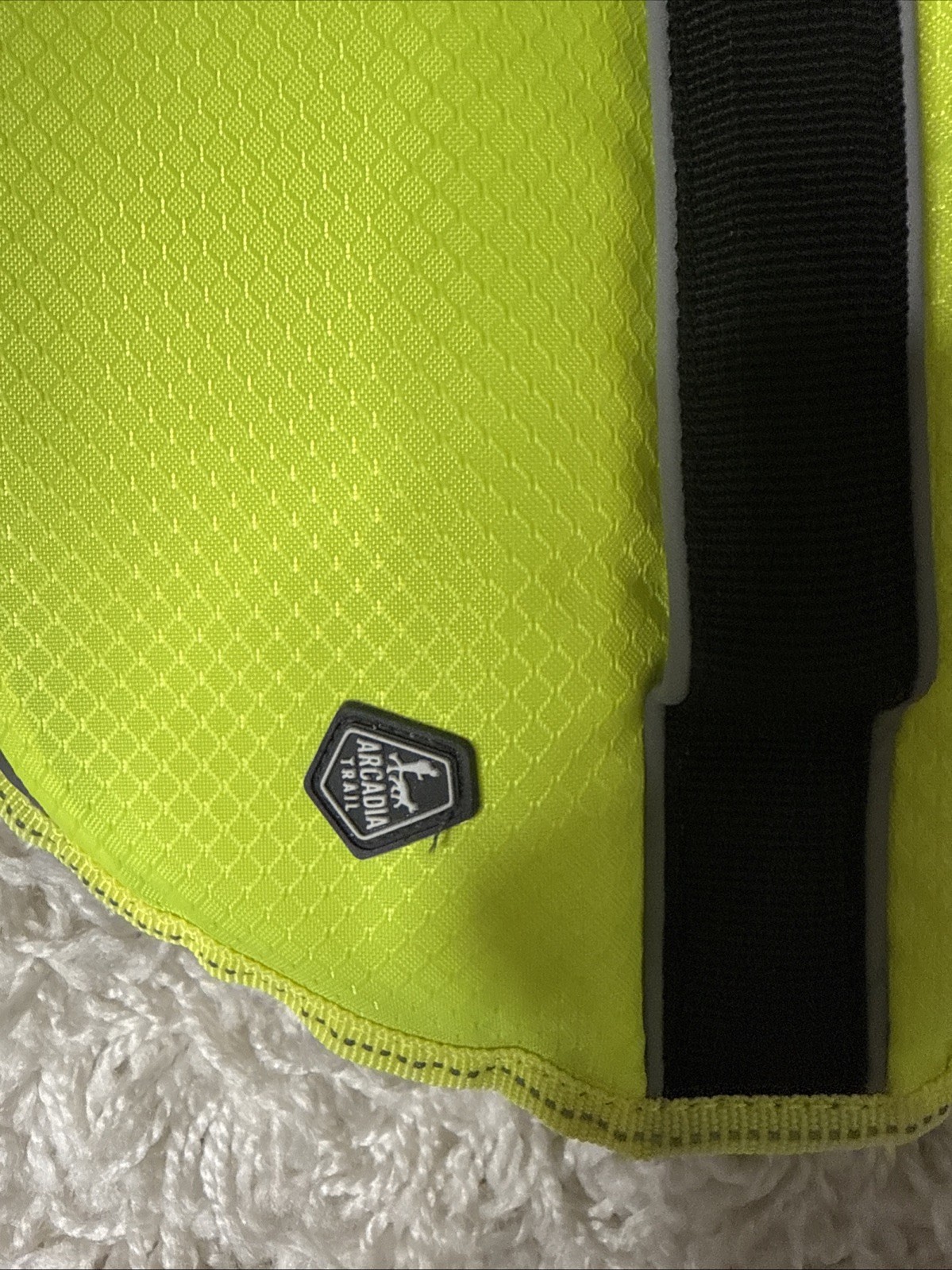 Arcadia Trail Flotation Dog Harness High Visibility Adjustable Sz Medium Yellow