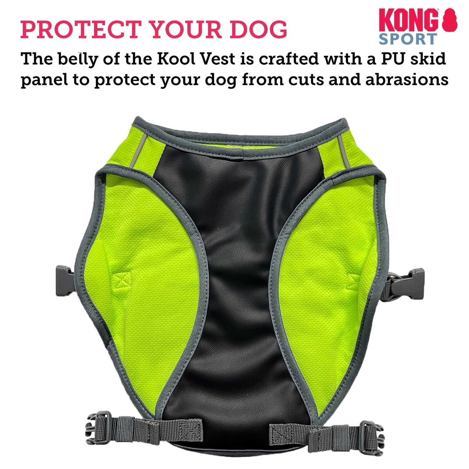 Kong Cooling Dog Vest Adjustable Reflective Breathable Harness Protective Jacket