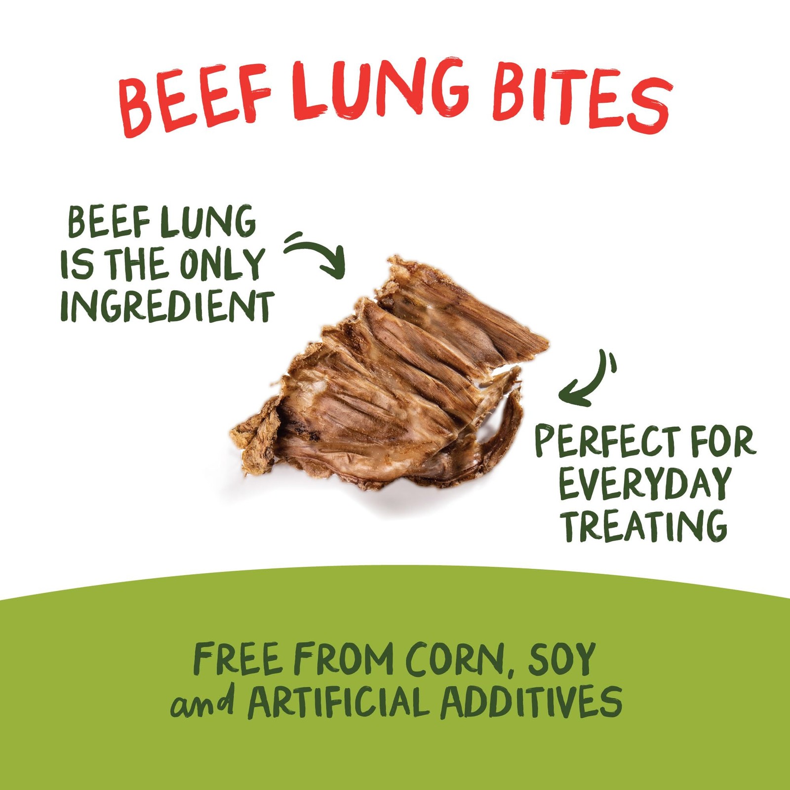 Beef Lung Dog Treats – Made and Sourced in the USA – Training Treat, 1 Pound