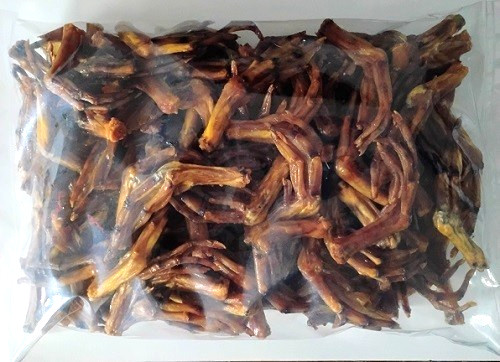 Bulk E Boyz All Natural Slow Roasted Duck Feet 100 Ct Package.