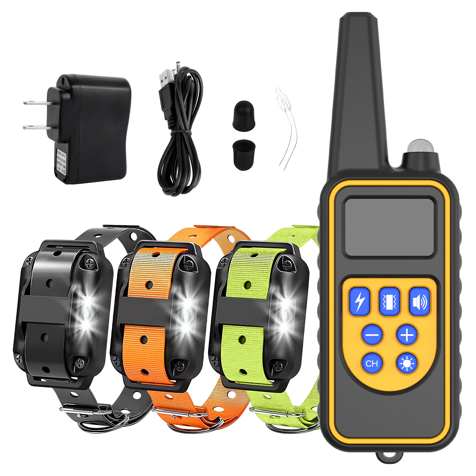 3000 FT Remote Dog Shock Training Collar Rechargeable Waterproof Pet Trainer NEW