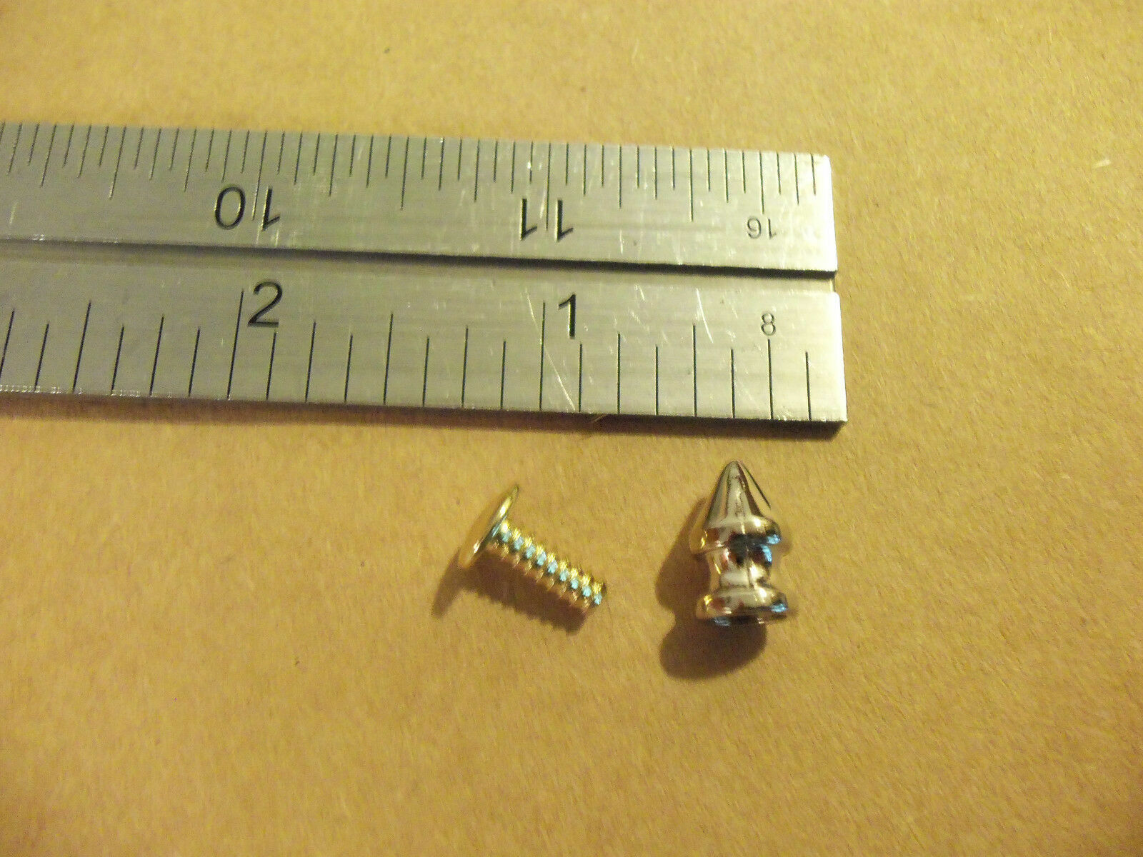 12MM 1/2″ Nickel Plated Rivet Back Dog Collar Spikes Studs Punk Rock (100 pack)