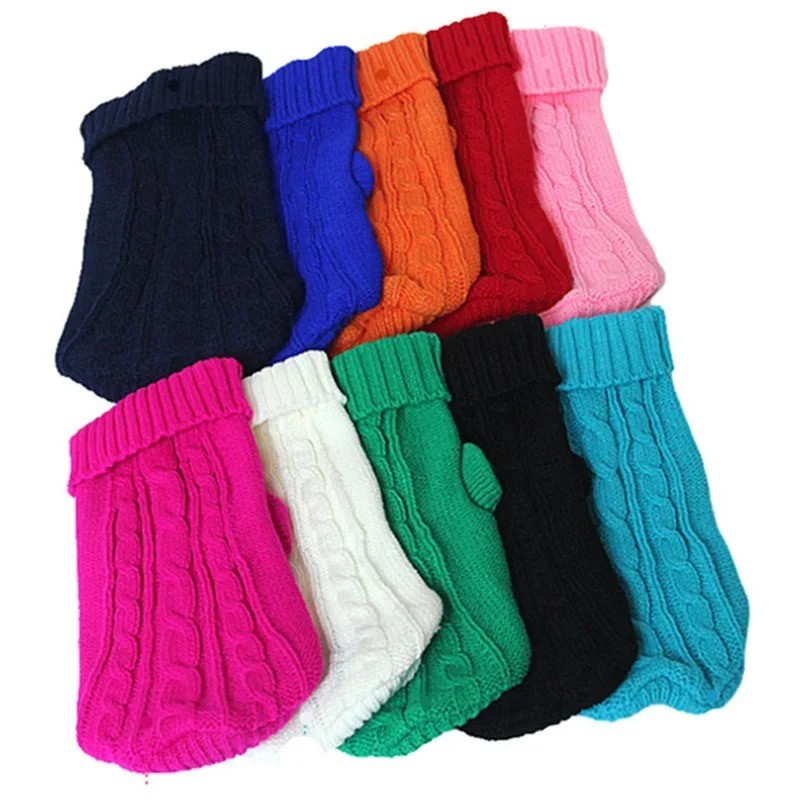 Dog Winter Clothes Knitted Sweater for Small Medium Dogs Chihuahua Puppy