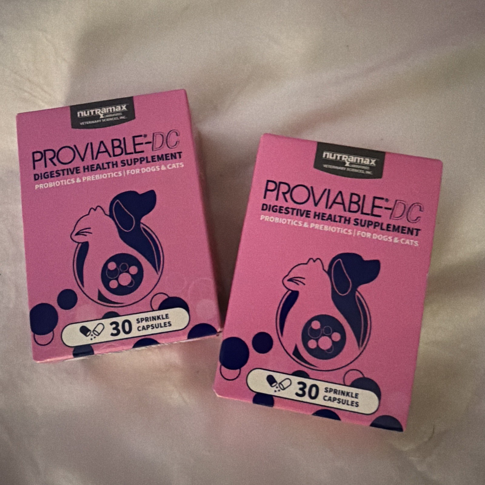 (BUNDLE X2) DOG & CAT Nutramax Proviable-DC Supplement 30 Blister Pk Exp 6/2027